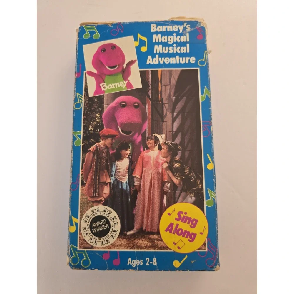 Vintage 1992 Barney's Magical Musical Adventure VHS Tape Sing Along  Lyons Kids